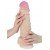 Толстый фаллоимитатор Супергигант из киберкожи NeoSkin на присоске Lovetoy - телесный - 29 см