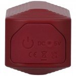 Компактный вакуумный стимулятор клитора This Product Sucks с защитной крышкой - красный - 10,8 см