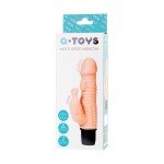 Вибратор-реалистик A-toys с дополнительным рельефом и клиторальным отростком - телесный - 16 см Вибратор-реалистик A-toys с дополнительным рельефом и клиторальным отростком - телесный - 16 см