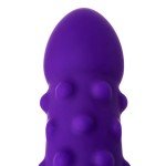 Вибратор с шишечками на стволе A-toys - фиолетовый - 17 см