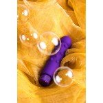 Вибратор с шишечками на стволе A-toys - фиолетовый - 17 см