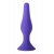 Силиконовая анальная пробка A-toys Butt Plug с присоской - фиолетовая - 11,3 см
