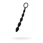 Силиконовая анальная цепочка A-toys Anal Beads Dang - чёрная - 27,6 см