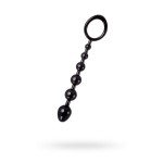 Анальная цепочка  A-toys Anal Beads размера S - чёрная - 19,8 см