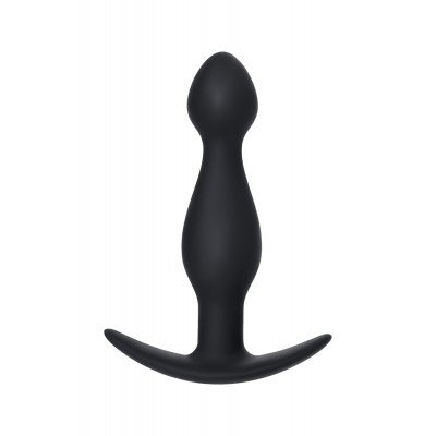 Силиконовая анальная пробка A-Toys Anal Plug размера S - чёрная - 11,5 см