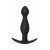 Силиконовая анальная пробка A-Toys Anal Plug размера S - чёрная - 11,5 см