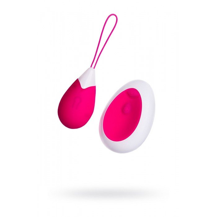 Виброяйцо каплевидной формы A-toys с беспроводным пультом - розовое