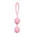 Вагинальные шарики A-toys Pleasure Balls Rai со смещённым центром тяжести и петелькой - нежно-розовые