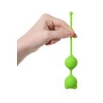 Вагинальные шарики A-Toys Pleasure Balls с ушками - зелёные Вагинальные шарики A-Toys Pleasure Balls с ушками - зелёные