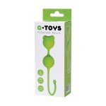 Вагинальные шарики A-Toys Pleasure Balls с ушками - зелёные Вагинальные шарики A-Toys Pleasure Balls с ушками - зелёные