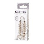 Закрытая насадка на пенис с вибрацией A-Toys с мягкими шипами на стволе - прозрачная - 13,4 см Закрытая насадка на пенис с вибрацией A-Toys с мягкими шипами на стволе - прозрачная - 13,4 см