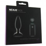 Малая силиконовая перезаряжаемая анальная вибровтулка Nexus Ace Remote Control - Small - чёрная - 10 см