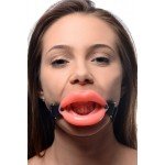 Кляп-расширитель в форме пышных губ Sissy Mouth Gag - телесный