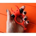 Эрекционное виброкольцо с рожками и хвостиком дьяволёнка Devol Cockring - красное Эрекционное виброкольцо с рожками и хвостиком дьяволёнка Devol Cockring - красное