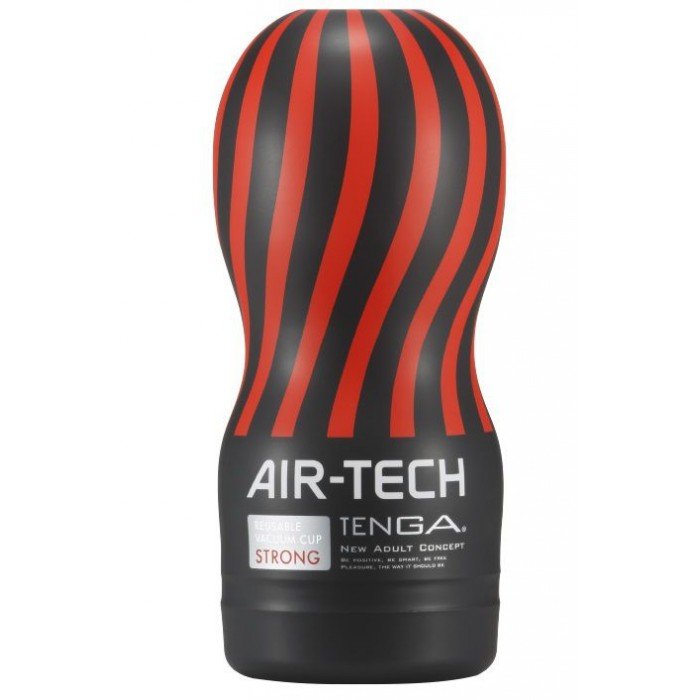 Многоразовый мастурбатор с вакуумным эффектом глубокого минета и интенсивной стимуляцией Tenga Air-Tech Strong - 15,5 см