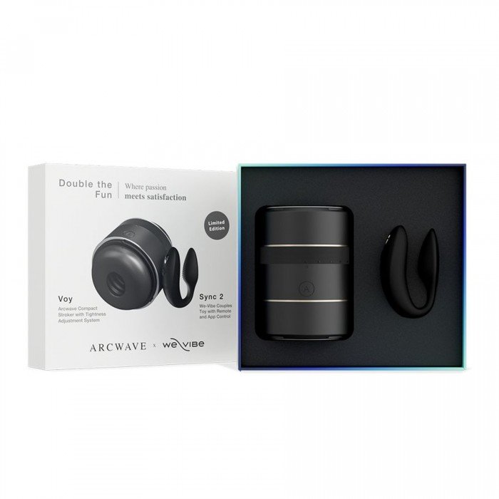 Набор для пар Double the Fun: инновационный мастурбатор ARCwave Voy+ вибратор для пар We-Vibe Sync 2 Набор для пар Double the Fun: инновационный мастурбатор ARCwave Voy+ вибратор для пар We-Vibe Sync 2