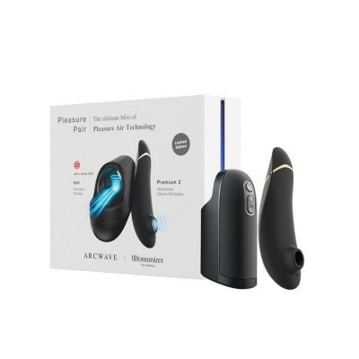 Набор для пар Pleasure Pair: инновационный мастурбатор ARCwave Ion + вакуумный стимулятор Womanizer Premium 2
