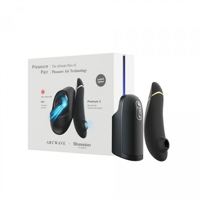Набор для пар Pleasure Pair: инновационный мастурбатор ARCwave Ion + вакуумный стимулятор Womanizer Premium 2 Набор для пар Pleasure Pair: инновационный мастурбатор ARCwave Ion + вакуумный стимулятор Womanizer Premium 2