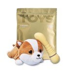 Перезаряжаемый вибратор для G-точки Shibae Toys с плюшевым чехлом - жёлтый - 17,5 см Перезаряжаемый вибратор для G-точки Shibae Toys с плюшевым чехлом - жёлтый - 17,5 см