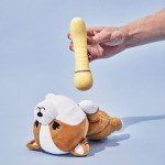 Перезаряжаемый вибратор для G-точки Shibae Toys с плюшевым чехлом - жёлтый - 17,5 см Перезаряжаемый вибратор для G-точки Shibae Toys с плюшевым чехлом - жёлтый - 17,5 см