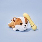 Перезаряжаемый вибратор для G-точки Shibae Toys с плюшевым чехлом - жёлтый - 17,5 см Перезаряжаемый вибратор для G-точки Shibae Toys с плюшевым чехлом - жёлтый - 17,5 см