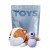 Перезаряжаемый вакуумно-волновой стимулятор клитора с вибрацией Shibae Toys с плюшевым чехлом - сиреневый