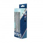 Рельефная насадка на пенис Penis Sleeve закрытого типа с шипами под головкой - прозрачная - 13 см