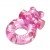 Эрекционное виброкольцо на пенис с мишкой на вибропуле Pink Bear - розовое