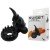 Эрекционное виброкольцо кролик Baile Sweet Vibrating Ring с большой вибропулей - черное