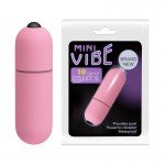 Вибропуля с 10 режимами вибрации Baile Mini Vibe - розовая - 6,2 см