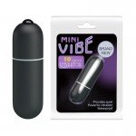 Вибропуля с 10 режимами вибрации Baile Mini Vibe - черная - 6,2 см
