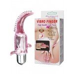 Мини-вибратор для клитора с креплением на пальцы Vibro Finger - розовый