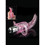 Мини-вибратор для клитора с креплением на пальцы Vibro Finger - розовый