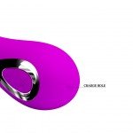 Миниатюрный перезаряжаемый вибратор классической формы Pretty Love Rush - фиолетовый - 14,5 см