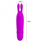 Мини-вибратор Pretty Love Boyce в форме кролика - фиолетовый - 12,7 см