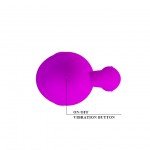 Мини-вибратор Pretty Love Caesar с клиторальным стимулятором - фиолетовый - 11,7 см