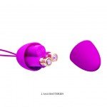 Вибро-яйцо Pretty Love Joanne с беспроводным пультом управления - фиолетовое
