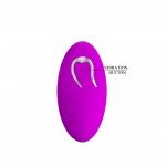 Вибро-яйцо Pretty Love Berger перезаряжаемое с гладкой поверхностью и беспроводным пультом - фиолетовое