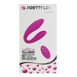 Вибратор для пар Pretty Love Letitia с пультом дистанционного управления - фиолетовый