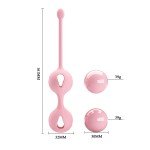 Вагинальные шарики Pretty Love Kegel Tighten Up I cо смещённым центром тяжести - нежно-розовые Вагинальные шарики Pretty Love Kegel Tighten Up I cо смещённым центром тяжести - нежно-розовые