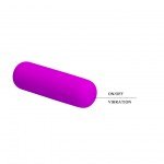 Перезаряжаемый клиторальный вибратор с язычками Pretty Love Gemma - фиолетовый - 8,8 см