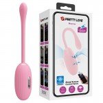 Виброяйцо Pretty Love Doreen с электростимуляцией и управлением через приложение - нежно-розовое Виброяйцо Pretty Love Doreen с электростимуляцией и управлением через приложение - нежно-розовое
