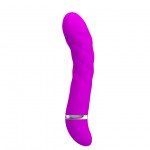Вибратор гибкий с нежной и рельефной поверхностью Pretty Love Truda - фиолетовый - 18,8 см