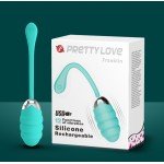 Силикновое вибро-яйцо Pretty Love Franklin перезаряжаемое и водонепроницаемое - бирюзовое Силикновое вибро-яйцо Pretty Love Franklin перезаряжаемое и водонепроницаемое - бирюзовое