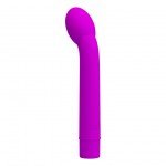 Вибратор с увеличенной гибкой головкой Pretty Love Logan - фиолетовый - 16,6 см
