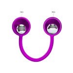 Вагинальные шарики со смещённым центром тяжести Pretty Love Kegel Ball III - фиолетовые Вагинальные шарики со смещённым центром тяжести Pretty Love Kegel Ball III - фиолетовые