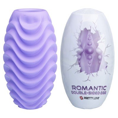 Двусторонний мини-мастурбатор яйцо Romantic - фиолетовое