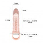 Насадка удлинитель с подхватыванием мошонки Men Extension - 13,5 см