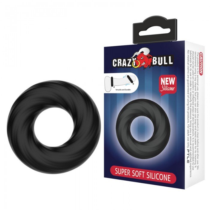 Эластичное эрекционное кольцо из супер мягкого силикона Baile Crazy Bull Super Soft