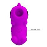 Вакуумный клиторальный мини-стимулятор на палец Pretty Love Magic Unicorn - фиолетовый - 7,5 см